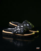 LV Nylon Padded Pillow Slide Black Monogram