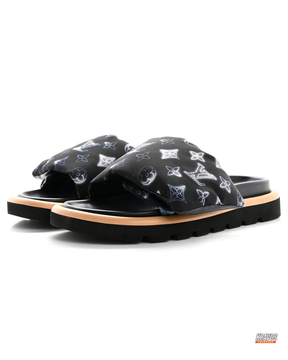 LV Nylon Padded Pillow Slide