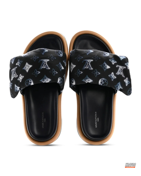 LV Nylon Padded Pillow Slide