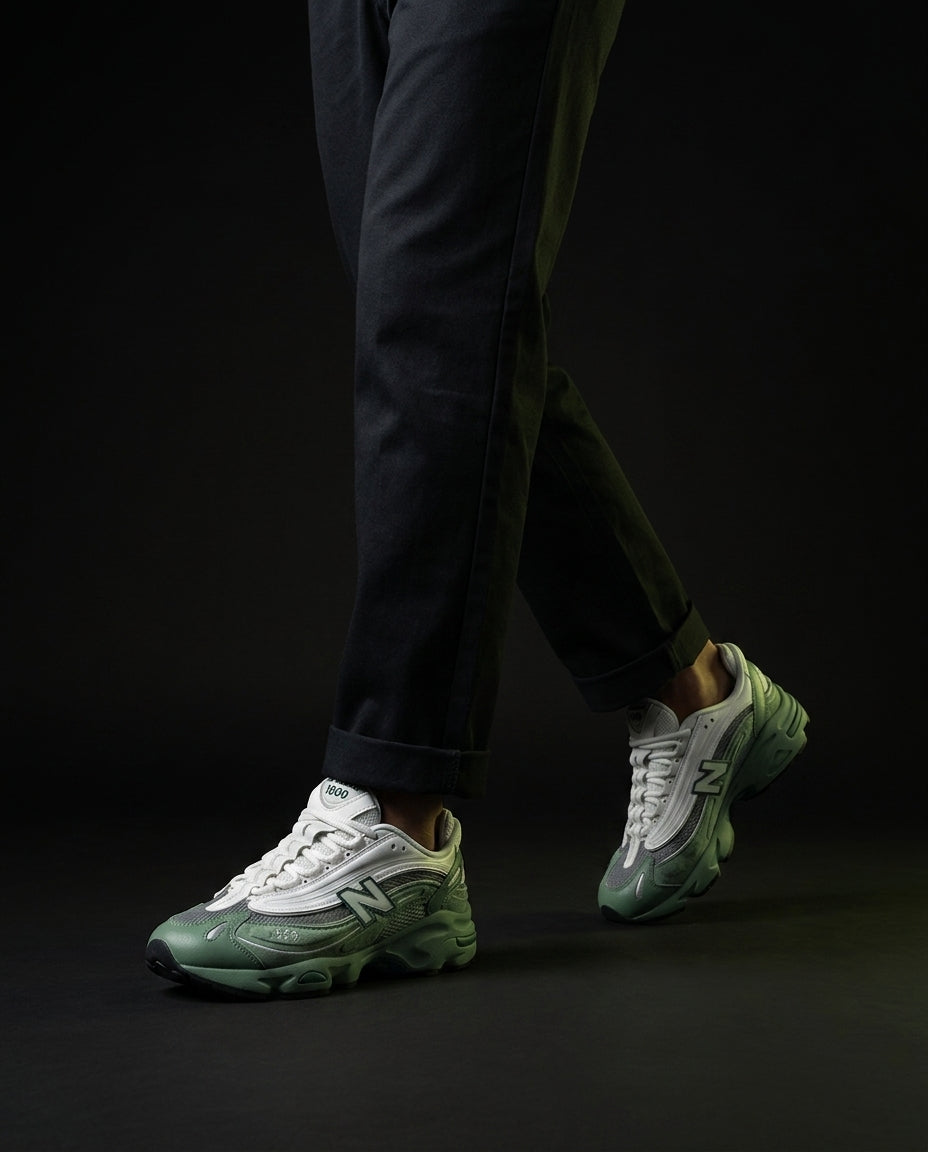 NB 1000 Mesh Layered Runner Green White Grey