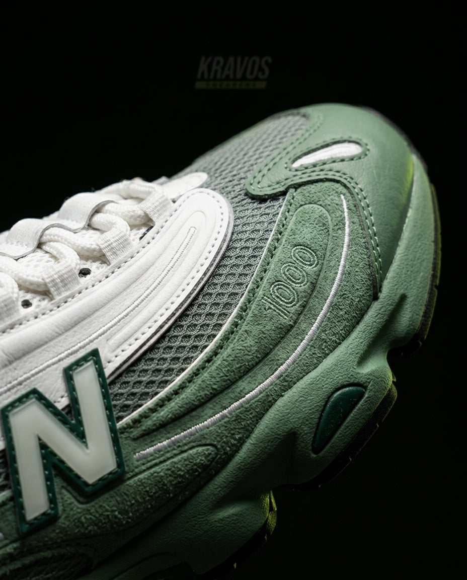 NB 1000 Mesh Layered Runner Green White Grey