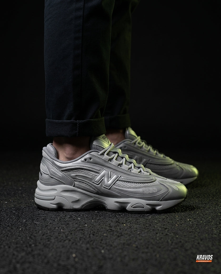 NB 1000 Mesh Layered Runner Grey Silver