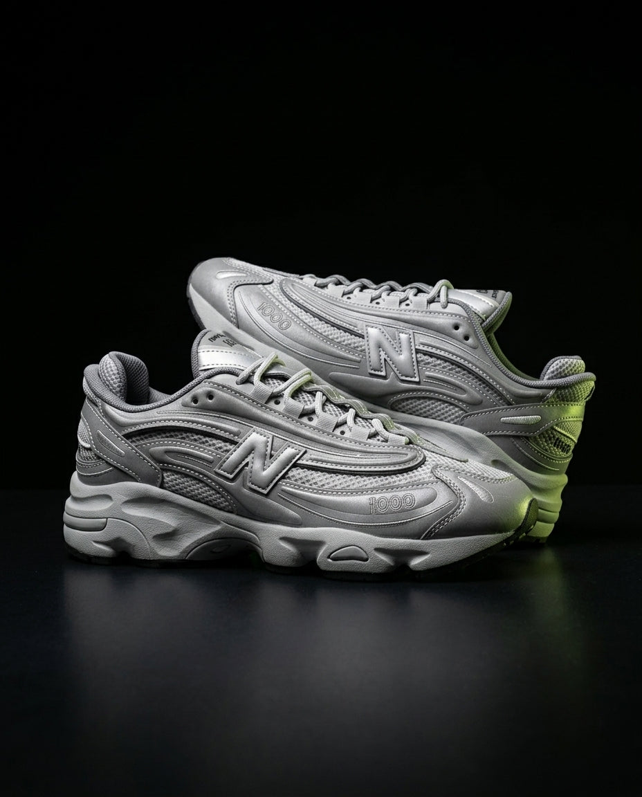 NB 1000 Mesh Layered Runner Grey Silver