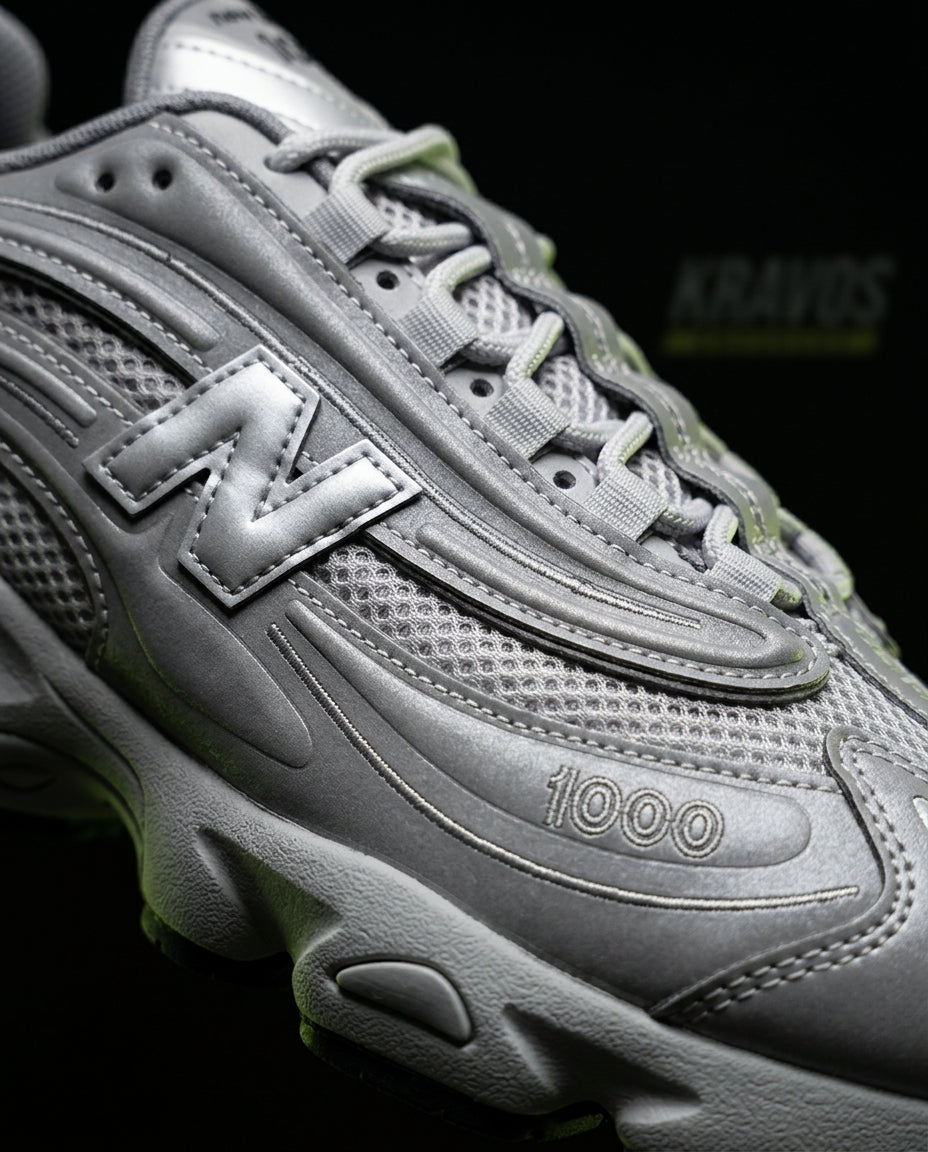 NB 1000 Mesh Layered Runner Grey Silver