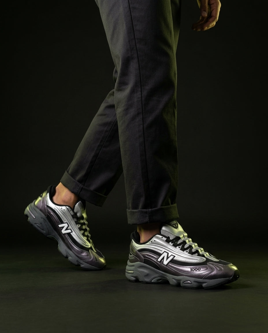 NB 1000 Mesh Layered Runner Grey Silver Black