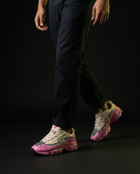 NB 1000 Mesh Layered Runner Pink Cream Green