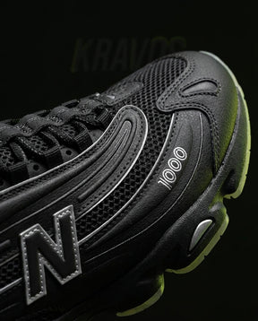 NB 1000 Mesh Layered Runner Triple Black