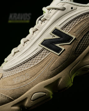 NB 1000 Suede Ridged Sole Runner Tan Cream Black
