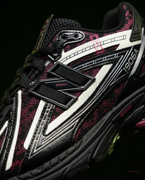 NB 1906A Mesh Layered Chunky Runner Black Pink White