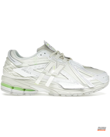 NB 1906A Mesh Layered Chunky Runner White Green #whitegreen