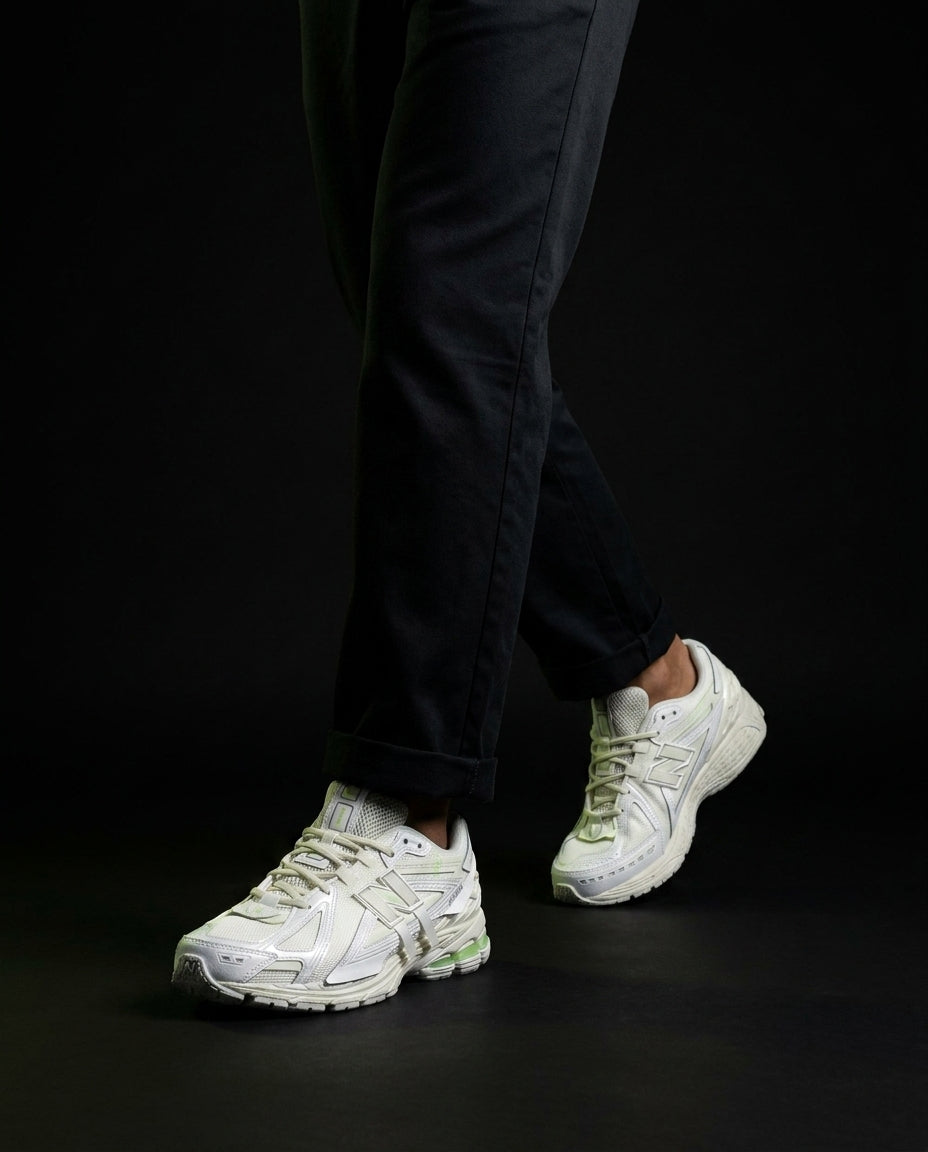 NB 1906A Mesh Layered Chunky Runner White Green
