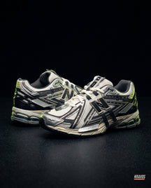 NB 1906A Mesh Layered Chunky Runner White Grey Black