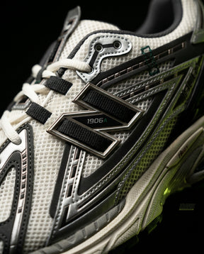NB 1906A Mesh Layered Chunky Runner White Grey Black