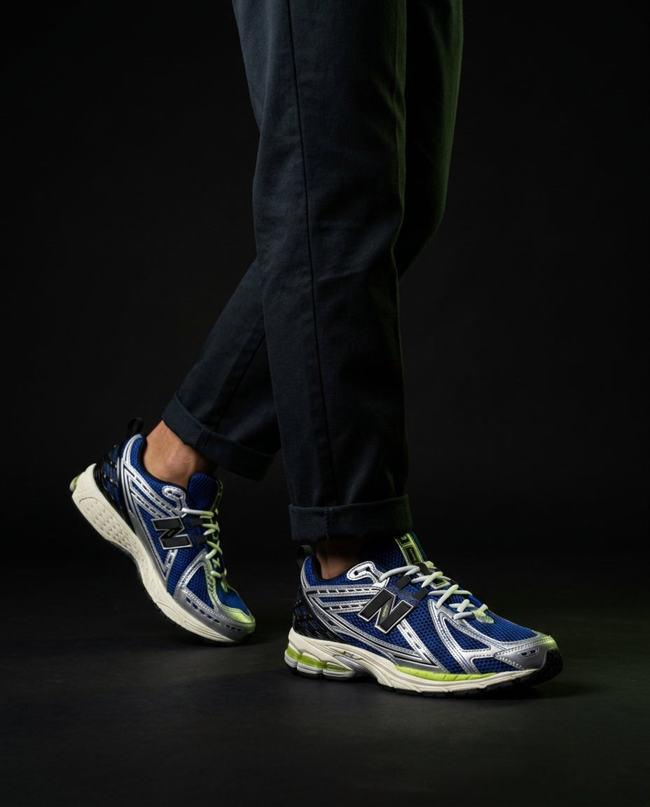 NB 1906R Mesh Layered Chunky Runner Blue Silver Black