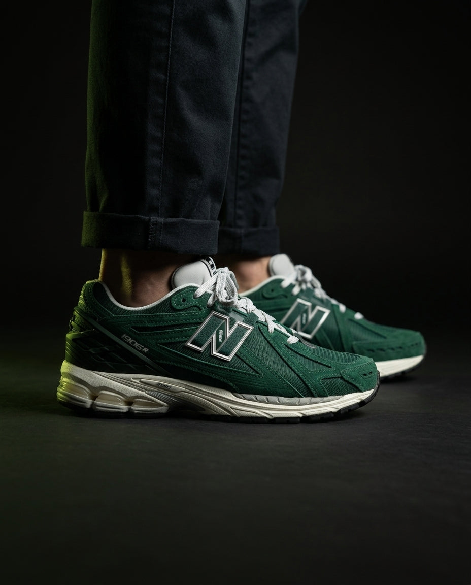 NB 1906R Mesh Layered Chunky Runner Green White