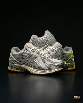 NB 1906R Mesh Layered Chunky Runner Grey Cream Gold