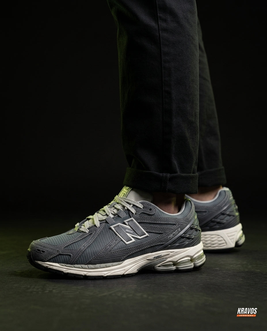 NB 1906R Mesh Layered Chunky Runner Grey White