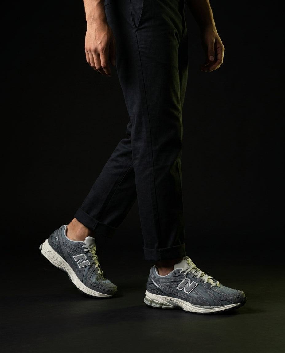 NB 1906R Mesh Layered Chunky Runner Grey White