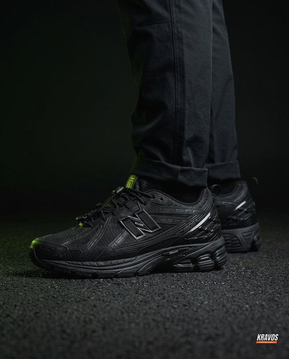 NB 1906R Mesh Layered Chunky Runner Triple Black