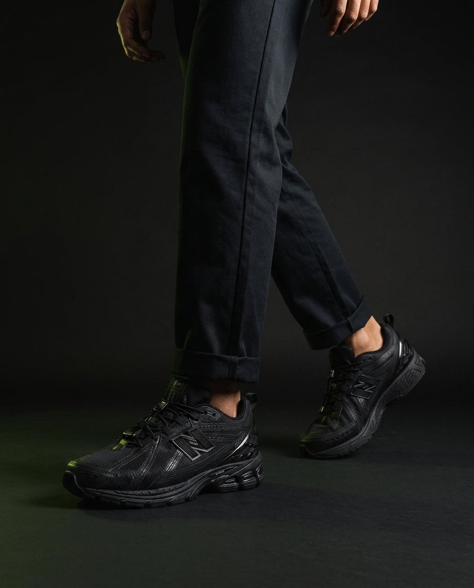NB 1906R Mesh Layered Chunky Runner Triple Black