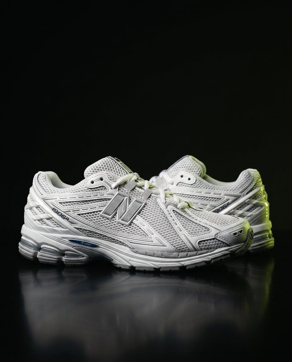 NB 1906R Mesh Layered Chunky Runner White Grey