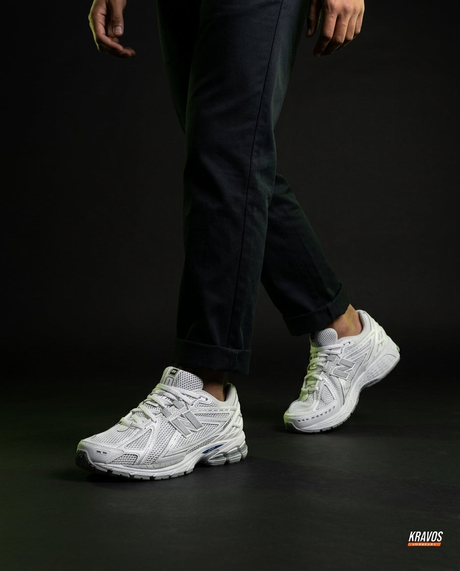 NB 1906R Mesh Layered Chunky Runner White Grey