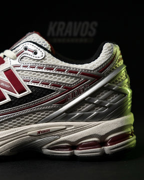 NB 1906R Mesh Layered Chunky Runner White Silver Red