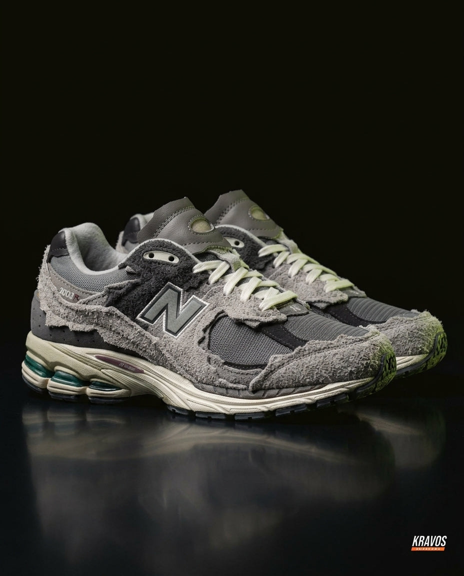 NB 2002R Suede Layered Runner Grey Protection Pack