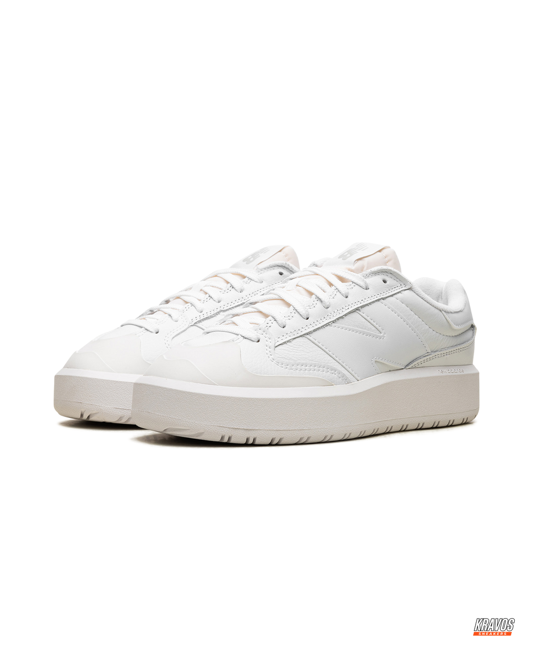 NB 302 Leather Platform Court Trainer