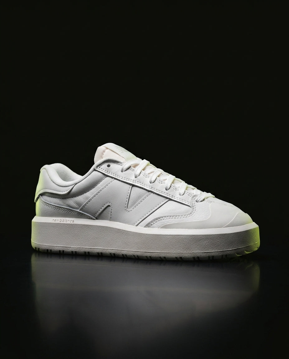 NB 302 Leather Platform Court Trainer