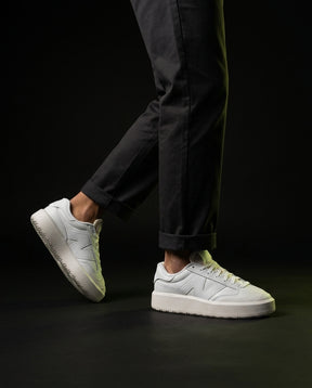 NB 302 Leather Platform Court Trainer