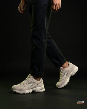 NB 530 Mesh Panelled Retro Runner Cream Beige Cream