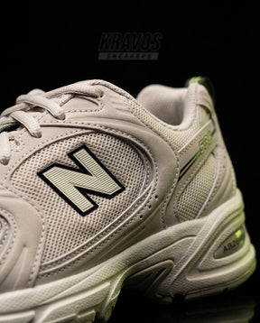 NB 530 Mesh Panelled Retro Runner Cream Beige Cream
