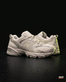 NB 530 Mesh Panelled Retro Runner Cream Cream Beige