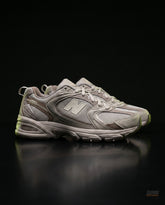 NB 530 Mesh Panelled Retro Runner Grey Grey Taupe