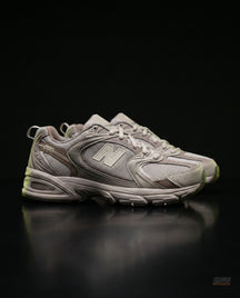 NB 530 Mesh Panelled Retro Runner Grey Grey Taupe