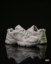 NB 530 Mesh Panelled Retro Runner Grey Grey White