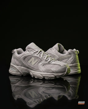 NB 530 Mesh Panelled Retro Runner Grey Grey White