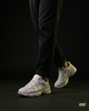 NB 530 Mesh Panelled Retro Runner Grey Grey White