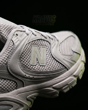 NB 530 Mesh Panelled Retro Runner Grey Grey White