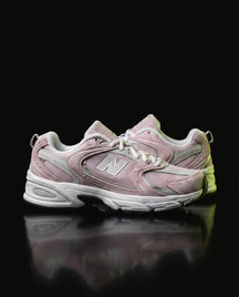 NB 530 Mesh Panelled Retro Runner White 1 Pink White