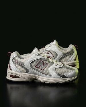 White Grey Burgundy