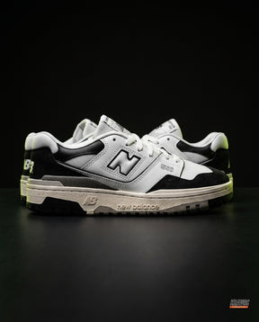 NB 550 Leather Panelled Court Trainer White 1 White Black Grey