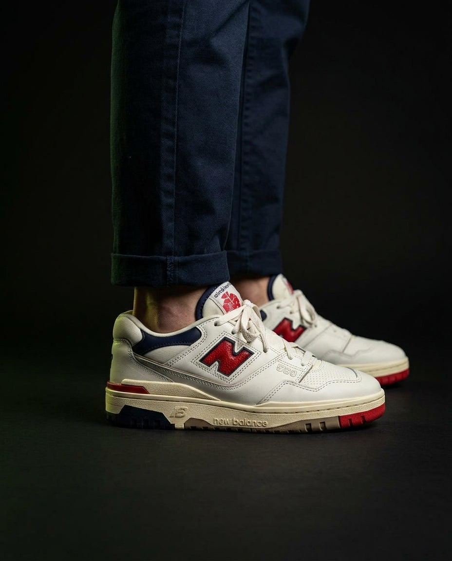 NB 550 Perforated Chunky Sole Trainer