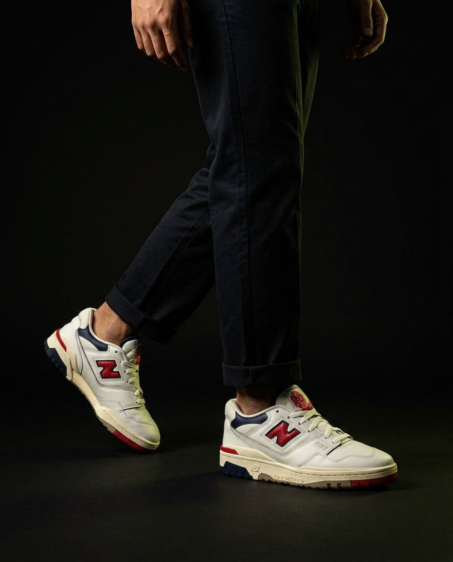 NB 550 Perforated Chunky Sole Trainer