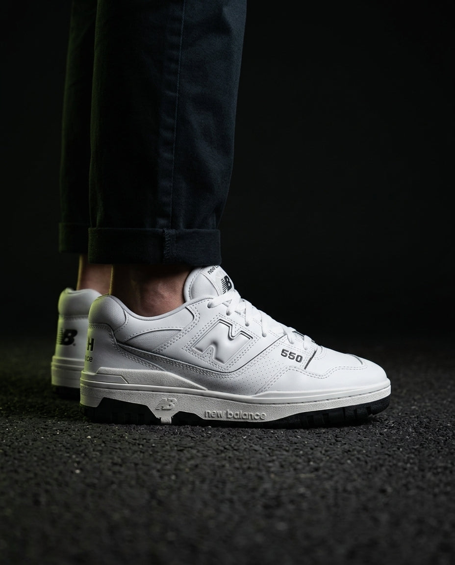 NB 550 Perforated Leather Basketball Trainer