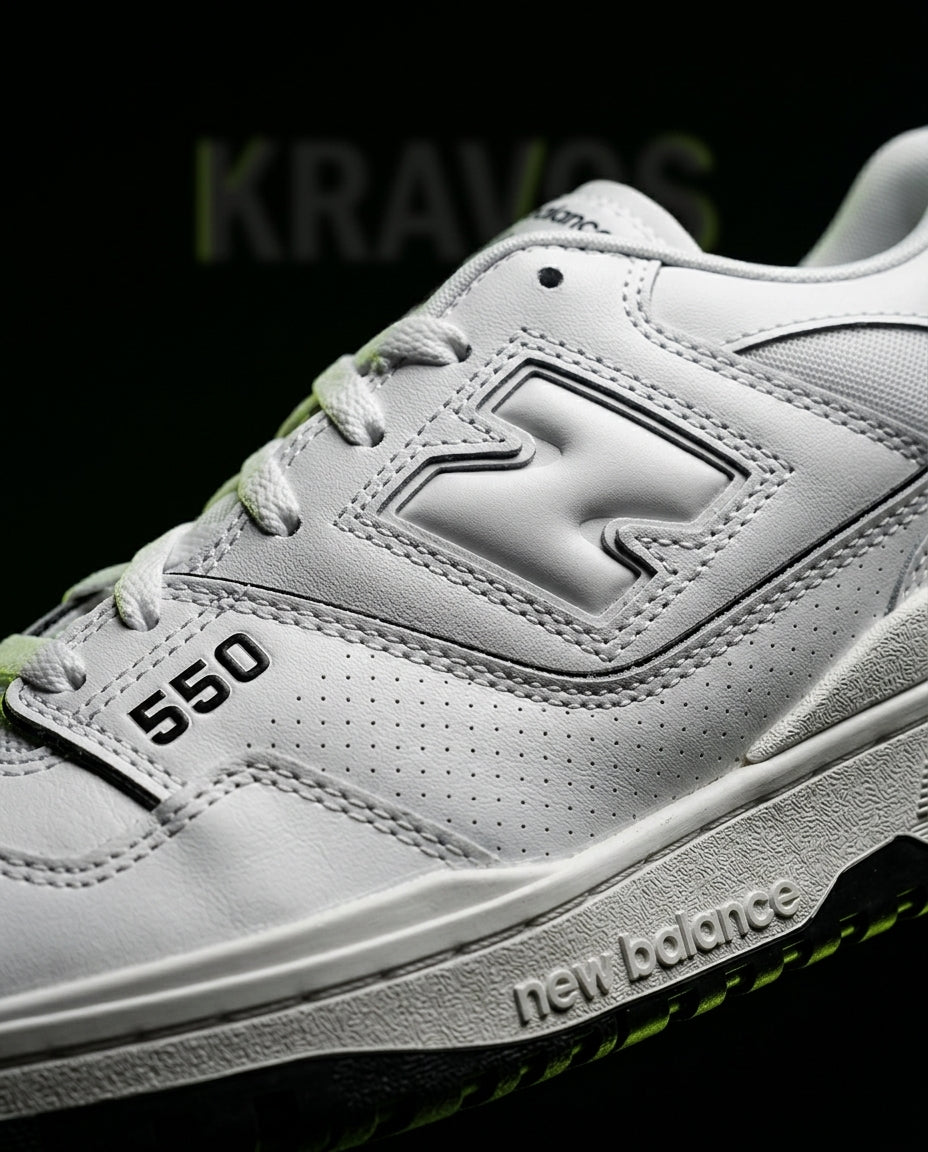 NB 550 Perforated Leather Basketball Trainer