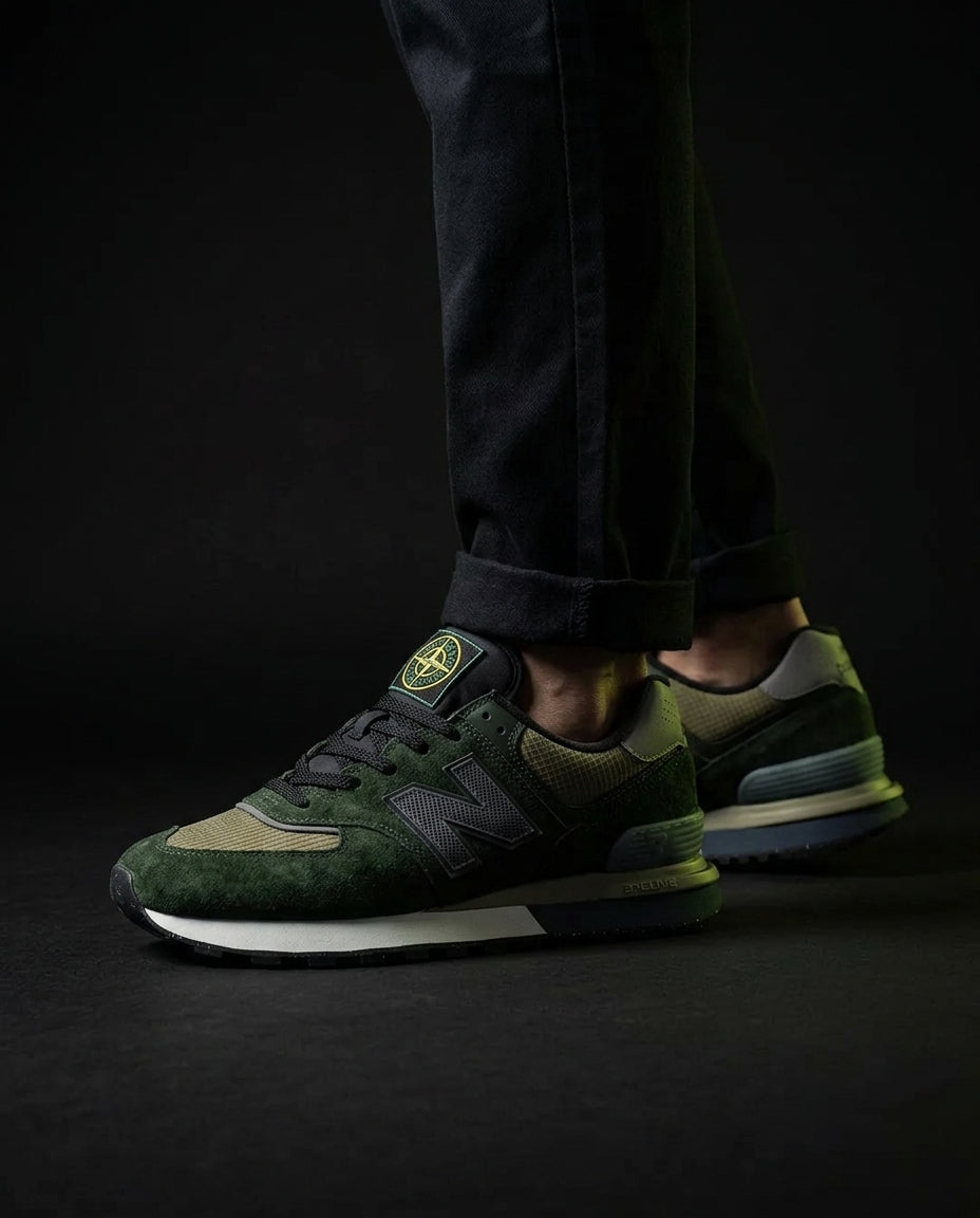 NB 574 Suede Panelled Retro Runner