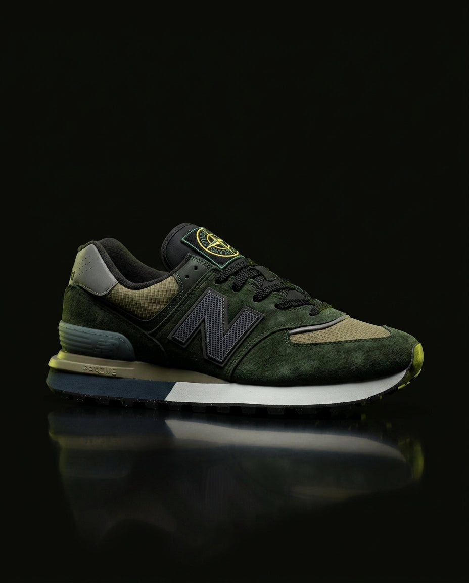 NB 574 Suede Panelled Retro Runner