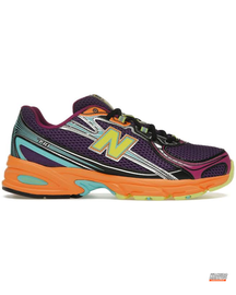 NB 740 Mesh Layered Retro Runner Purple Orange Multi #purpleorangemulti